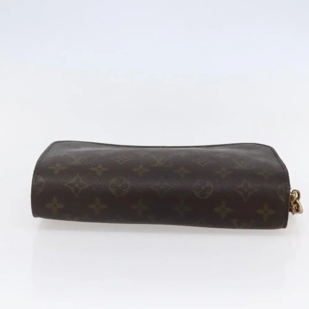 Louis Vuitton Monogram Orsay Clutch Bag Brown